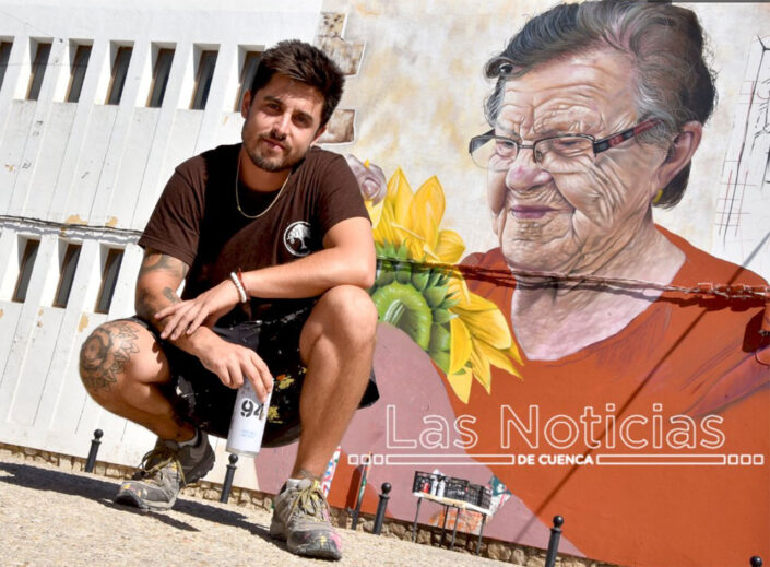 Las Noticias – Adrián Mateo, ‘Dridali’, une con sus murales vecinos y pueblos de Cuenca